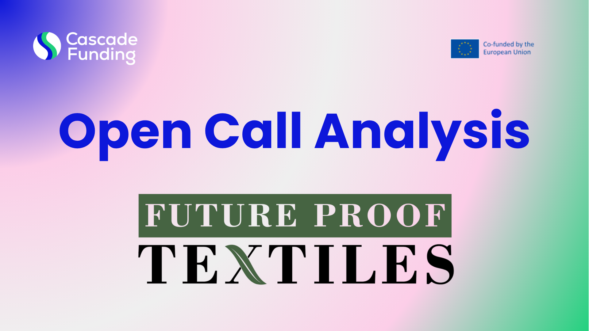 FutureProofTextiles 1st Open Call – Digital and Green Innovation for Textile SMEs